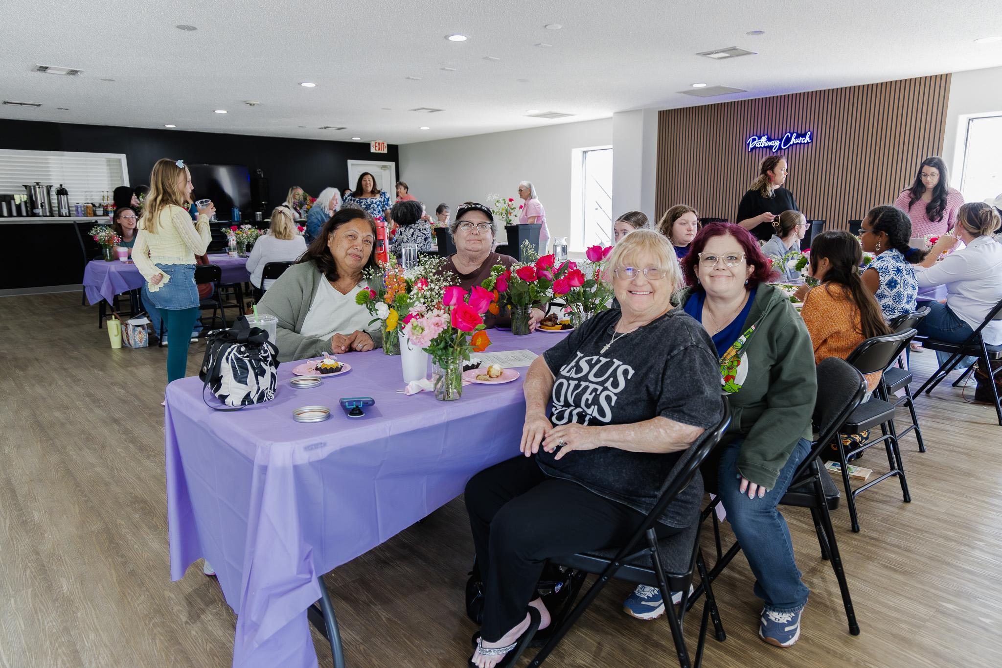 Life group gathering at Pathway Church